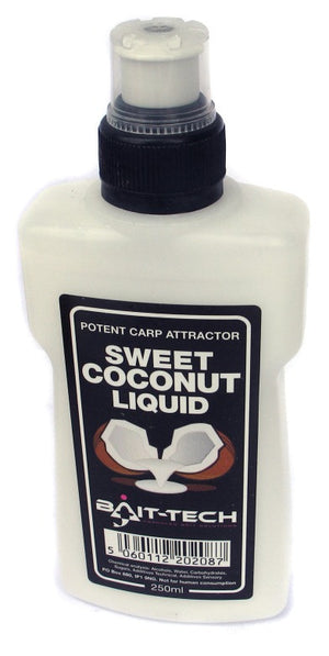 Bait Tech Sweet Coconut Liquid, Bait Additives, Bait-Tech, Bankside Tackle