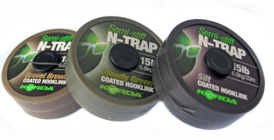 Korda Semi Stiff N-Trap, ALL COLOURS, Hooklinks, Korda, Bankside Tackle