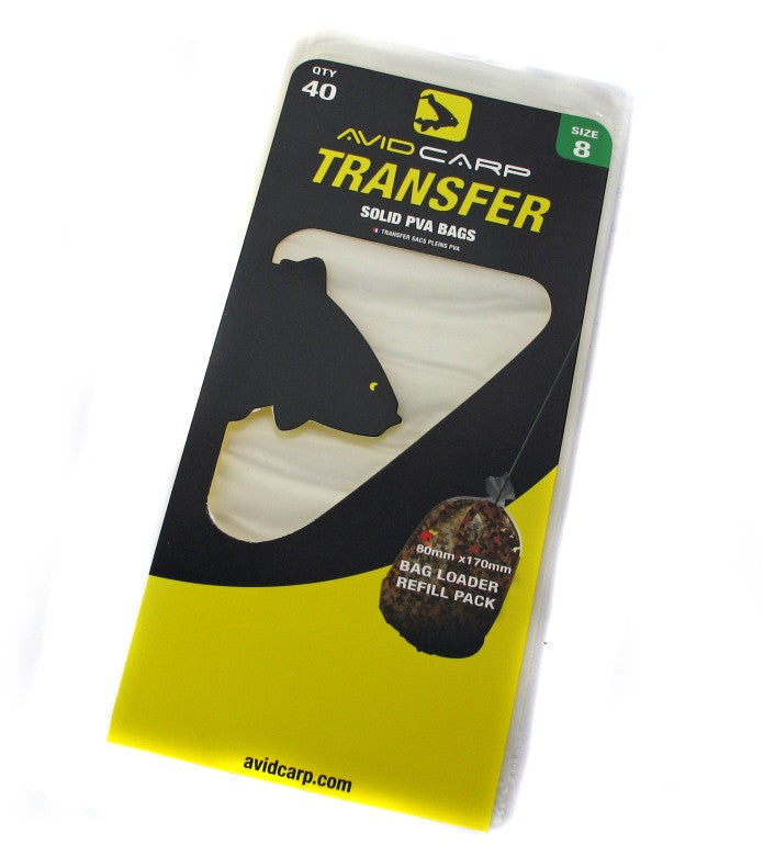 Avid Carp Transfer PVA Bags Size 8