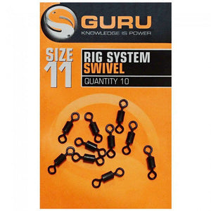 Guru Size 11 Rig System Swivels, Coarse Accessories, Guru, Bankside Tackle