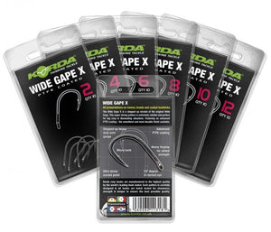 Korda Wide Gape X Hooks, Carp Hooks, Korda, Bankside Tackle