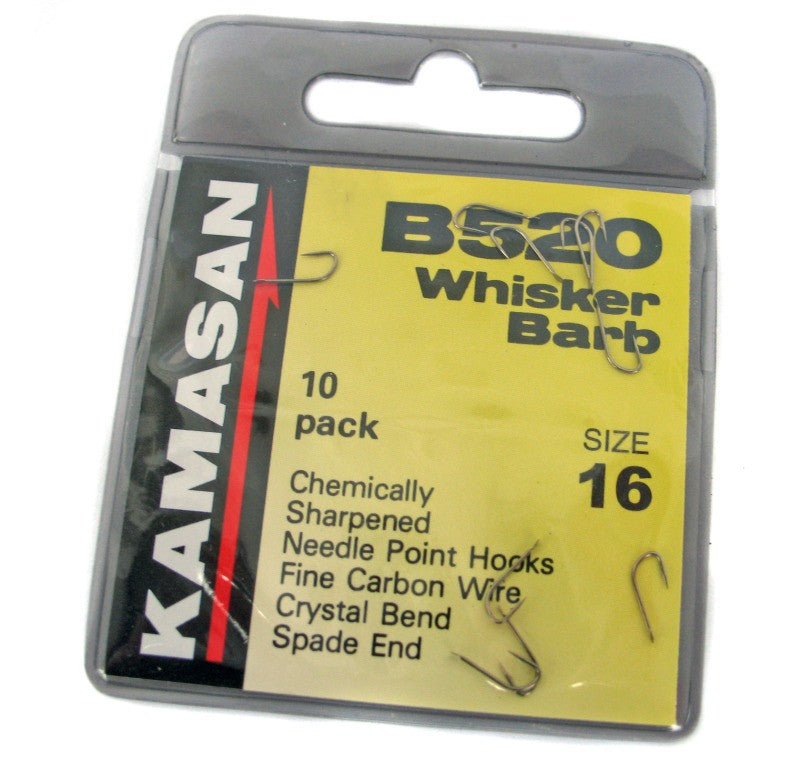 Kamasan B520 Barbed Spade Hooks, Coarse Hooks, Kamasan, Bankside Tackle