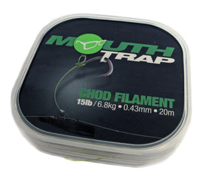 Korda Mouth Trap Chod Filament, Hooklinks, Korda, Bankside Tackle