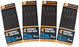 Guru 4" Bayonet Rigs, Coarse Hooks, Guru, Bankside Tackle