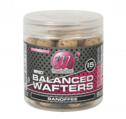 Mainline Baits Hi Impact Balanced Wafters Banoffee 15mm