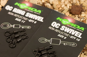 Korda Quick Change Ring Swivel, Rig Bits, Korda, Bankside Tackle