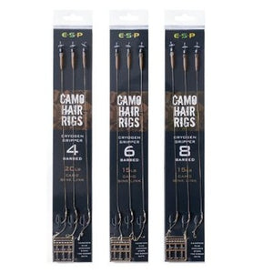 ESP Camo Cryogen Hair Rigs 3PK