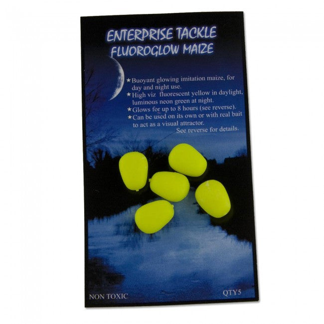 Enterprise Tackle Fluoro Glow Maize, Artificial Baits, Enterprise Tackle, Bankside Tackle