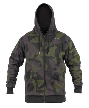 Avid Carp Distortion Camo Zip Hoodie