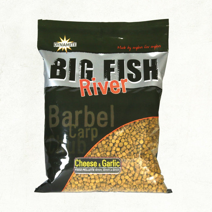Dynamite Baits Big Fish River Cheese & Garlic Pellets
