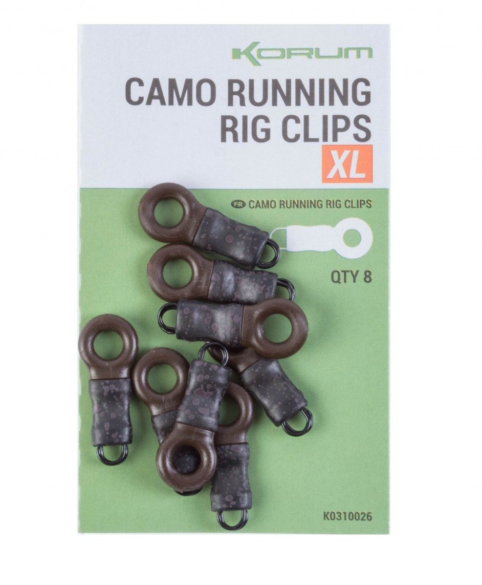 Korum Camo Running Rig Clips | Bankside Tackle