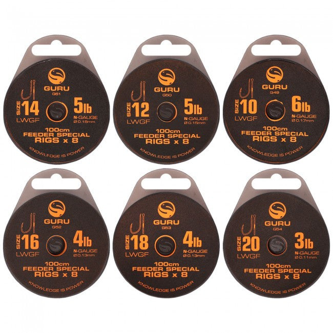 Feeder Riguk Guru LWGF Feeder Rigs – Bankside Tackle