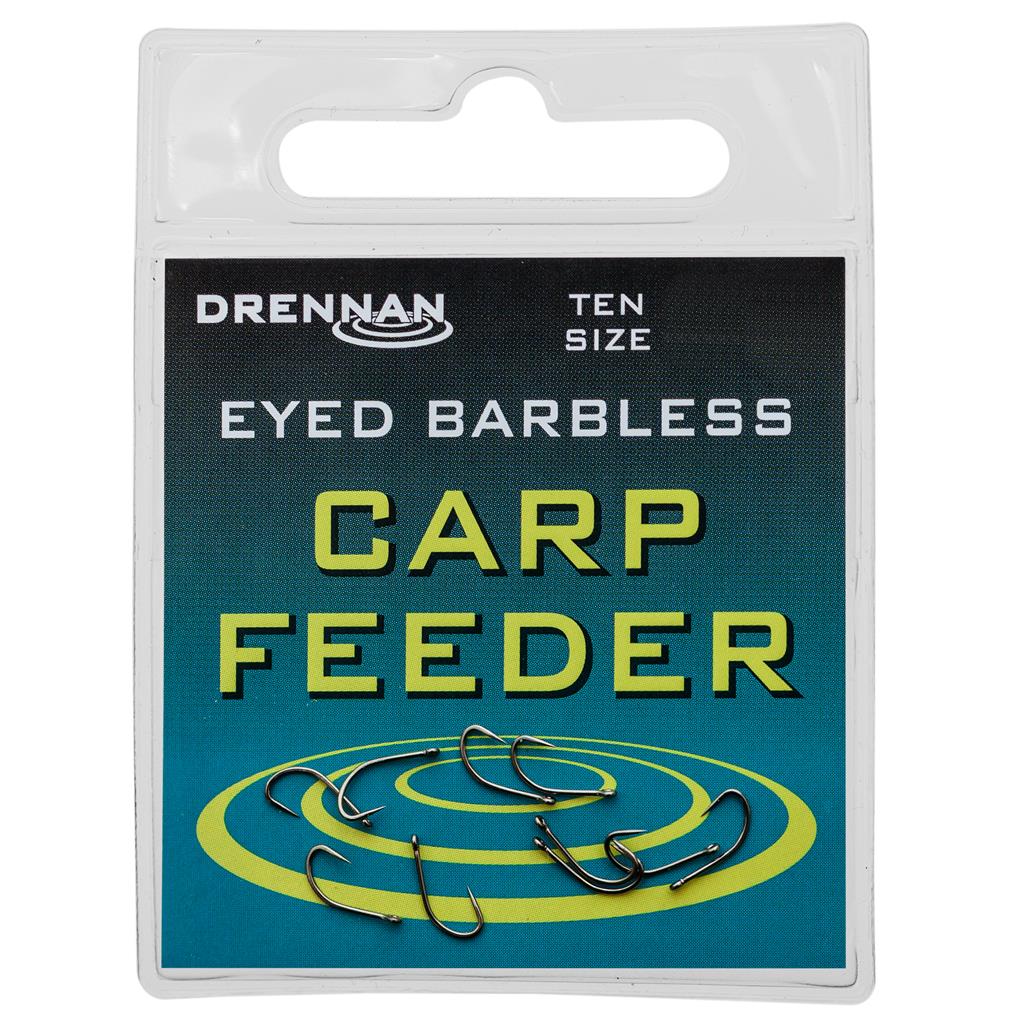 Drennan Carp Feeder Barbless Hooks - TO CLEAR
