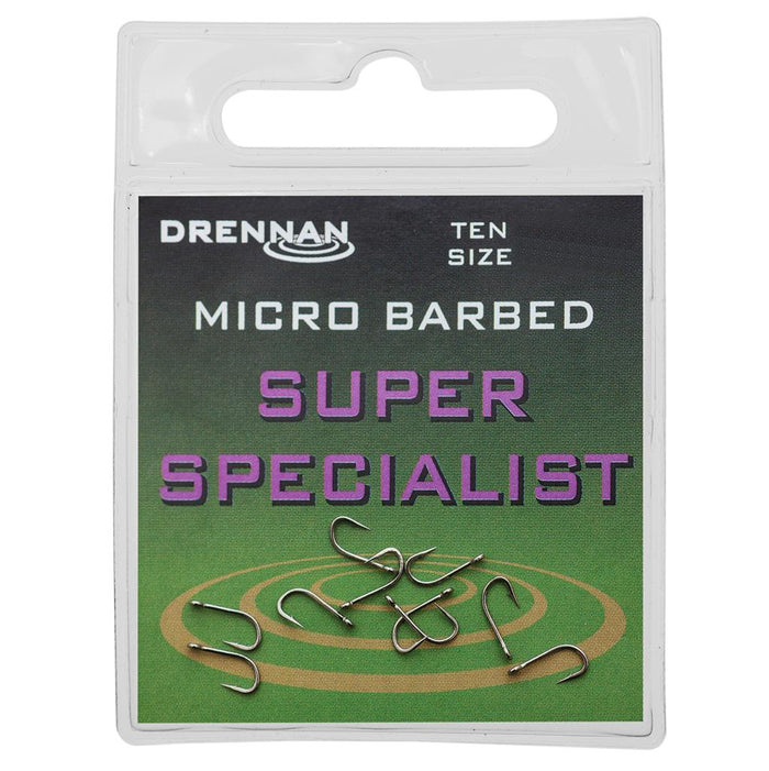 Drennan Super Specialist Micro Barbed Eyed Hook