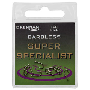Drennan Super Specialist Barbless Eyed Hook