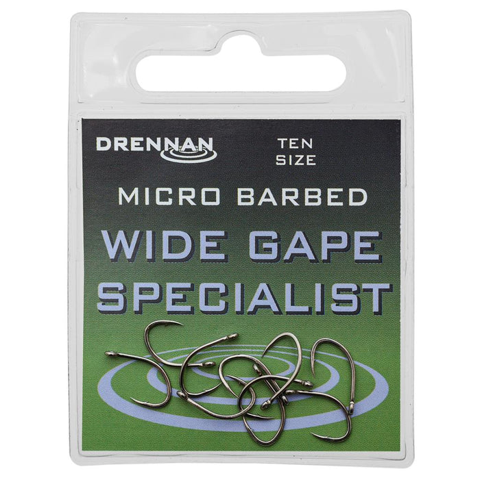 Drennan Wide Gape Specialist Micro Barbed Eyed Hook