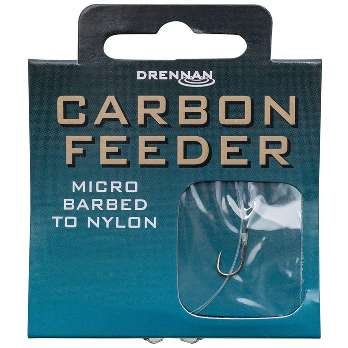 Drennan Carbon Feeder Hooks To Nylon