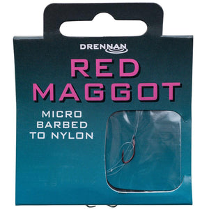 Drennan Red Maggot Hooks To Nylon