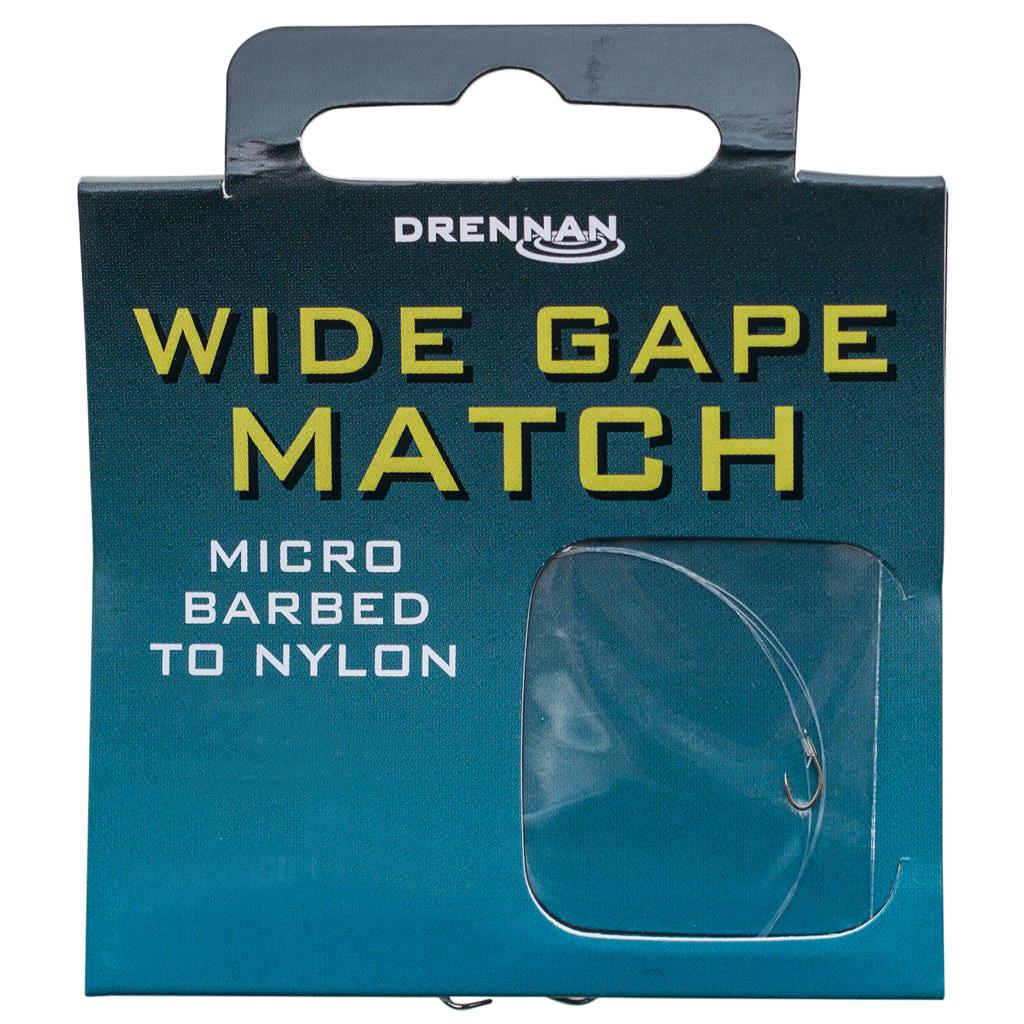 Drennan Wide Gape Match Hooks To Nylon