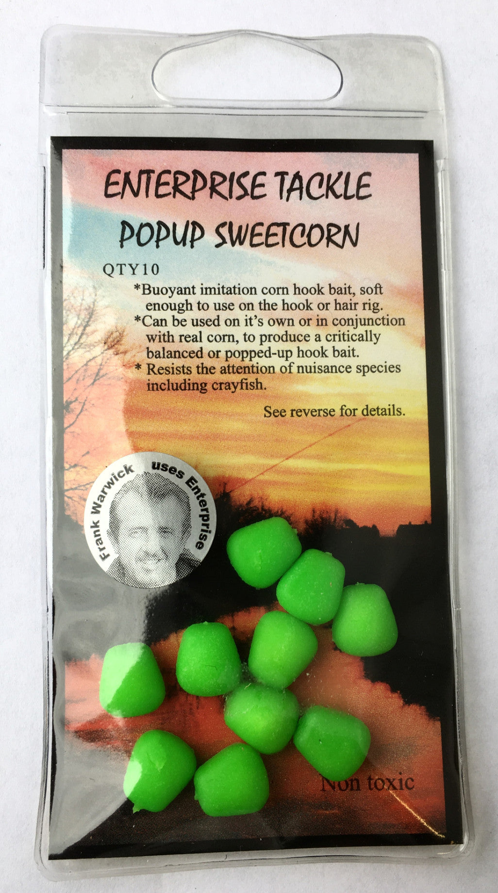 Enterprise Tackle Imitation Yellow Sweetcorn Hair Stop Mini Bait – 10 Pack, Carp Coarse Fishing
