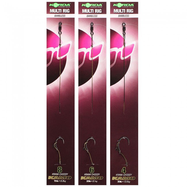 Korda Ready Tied Multi Rig Barbless