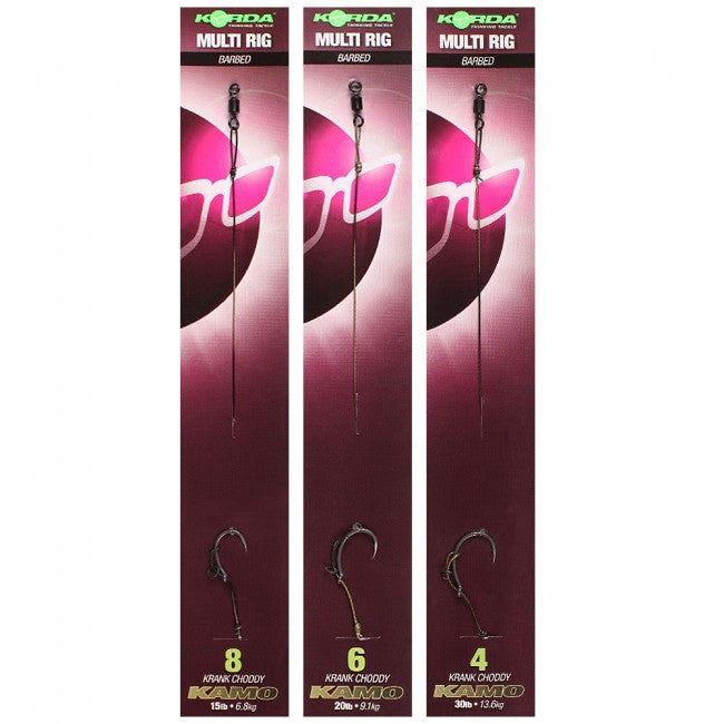 Korda Ready Tied Multi Rig Barbed