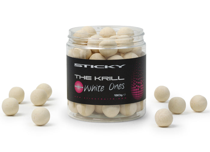 Sticky Baits The Krill White Ones Wafters 16mm