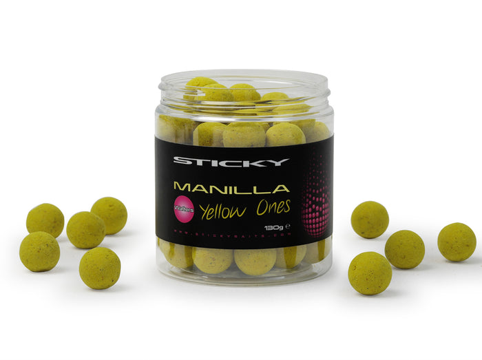 Sticky Baits Manilla Yellow Ones Wafters 16mm