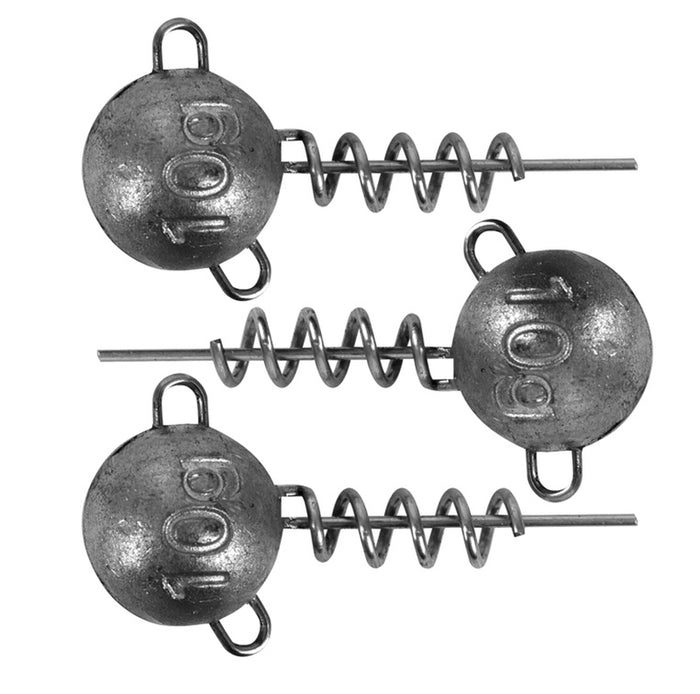 Fox Rage Corkscrew Round Jig Heads (3 Pack)