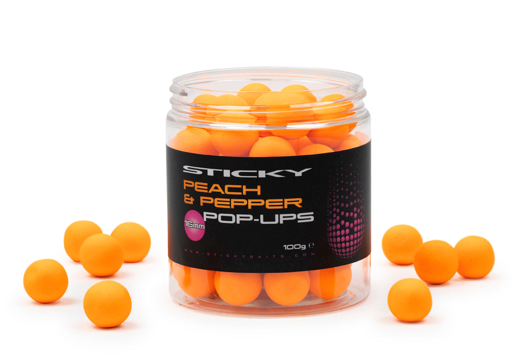 Sticky Baits Peach & Pepper Pop Ups