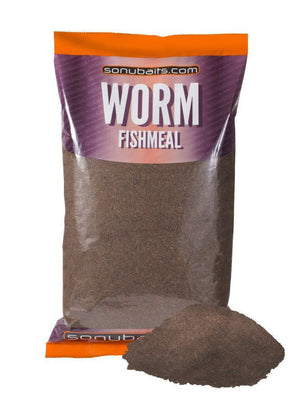 Sonubaits Worm Fishmeal Groundbait 2kg Bag, Groundbaits, Sonu Baits, Bankside Tackle